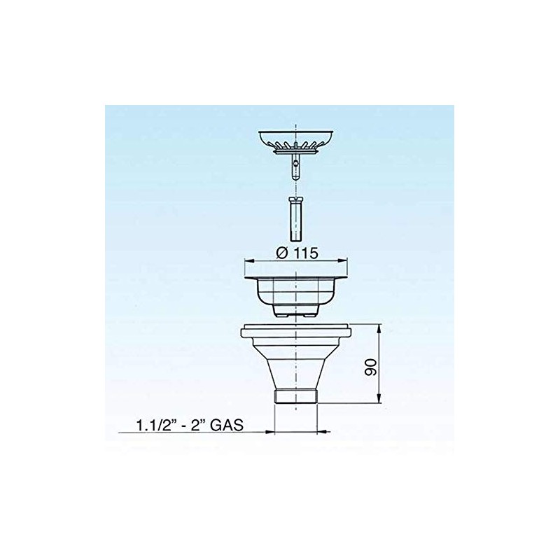 LIRA 1945.040 Universal Basketball Fleet Without Too Full for Sinks,