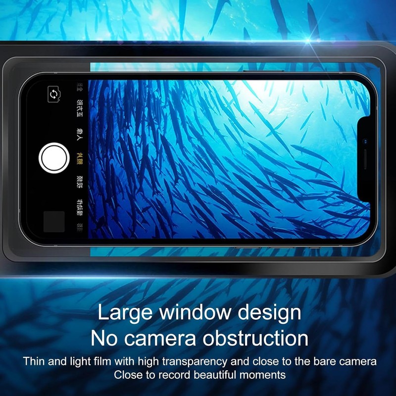 impermeable para teléfono, estuche seco con ventana para pantalla tác