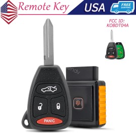 Unbranded Remote Control Key Fob OBD Programmer For 2005 2006 2007 Dodge Magnum KOBDT04A