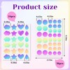 LuckyOpt Pimple Plasters, 4 Sheets Breathable Hydrocolloid Plasters for Hiding