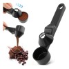 Cuchara Medidora Dosificadora Café Proteína Embudo Nivelador Transparente