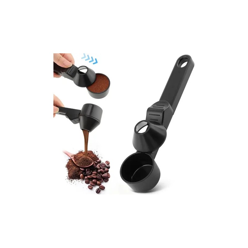 Cuchara Medidora Dosificadora Café Proteína Embudo Nivelador Transparente