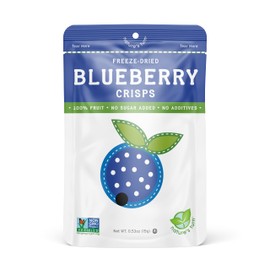 Nature’s Turn Freeze-Dried Fruit Snacks, Blueberry Crisps, Pack of 6 (0.53 oz Each)