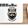 Horizon Decals Local Street Fighter Raccoon Vinyl Sticker Decal -
