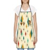 LANAIQO Mid Century Modern Chef Apron With Pockets Women Men,Retro
