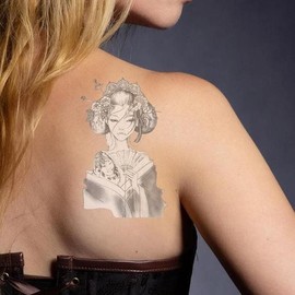 Fashion Large Tattoo Sticker D-Style Single Item Stick-on Tattoo Henna Long-lasting Water Park / 패션 대형 타투 스티커 D스타일 단품 붙이는 문신 헤나 오래가는 워터파크