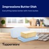 Tupperware Impressions Butter Dish, Light Blue, Dishwasher Safe and BPA