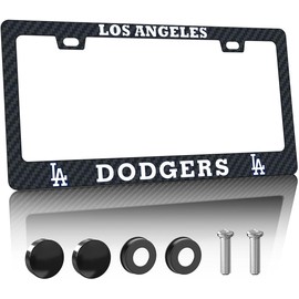 1PCS Carbon Fiber License Plate Frame for Dodgers
