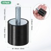 M METERXITY 4-Pack Rubber Mounts D30mmxH30mm Male Vibration Isolators Cylindrical