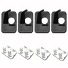 ANCLLO 4pcs Black Plastic Arrow Rest Archery RH Recurve Bow