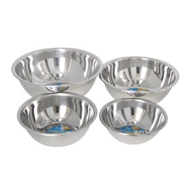 Takagi Stainless Steel Bowl, Set of 4 (5.1 / 5.9 / 7.1 / 8.3 inches (13 / 15 / 18 / 21 cm), 21-0 Stainless Steel, For Food Prep, Stacking Storage, Ball, Cooking Equipment, Made in Japan