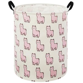 MAIZMZ Baby Storage Basket Kids Hamper Nursery Bins Organizer Gift Toy Box Laundry Basket for Women Large Canvas Collapsible Chest for Home/Dorm/Office/Closet/Shelf/Room Decor