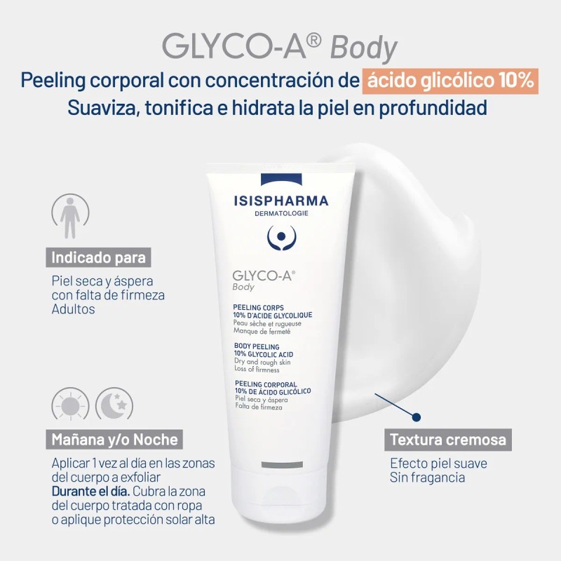 Glyco A Peeling Corporal 200ml Acido Glicolico10% Isispharma