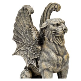 Gargoyle Statue Protector Lion 16 cm - Gothic Statue, Mystical Decoration, Gargoyle Sculpture