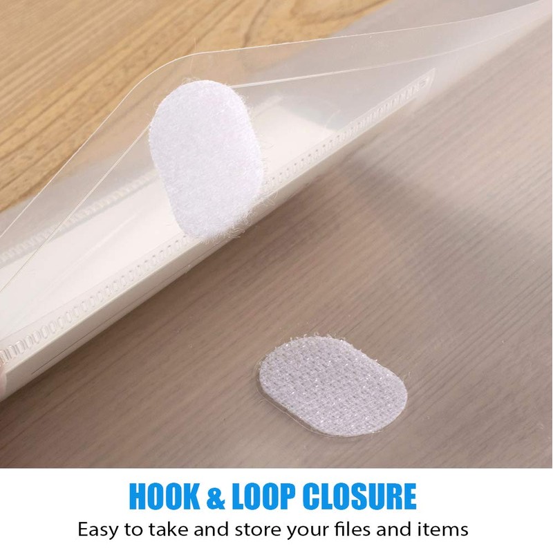 Sooez 24 Pack Plastic Envelopes Poly Envelopes, Clear Document Folders