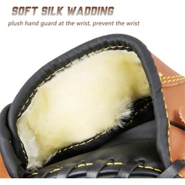 basesball Infielder's Mitts (Black Brown, 12.5 inch)