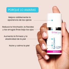 Dark Circle Eye Cream Timeless - Crema Antiedad Para Ojeras Y Bolsas - Con Haloxyl, Eyeliss Y Algas - Aclara E Ilumina - Mejora Elasticidad Y Reduce Arrugas - Cruelty Free