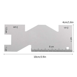 Metal Sewing Gauge Ruler Quilting Quilting Ruler for Sewing Embroidery and Handicraft Processing