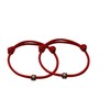Red initial matching paracord bracelet set, couples, friends, father son,