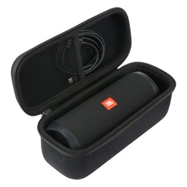 Khanka Hard Case Protective Cover for JBL Flip 6 Flip 5 Bluetooth Box Portable Speaker and Accessories (Mesh Pocket Inside)