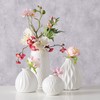 Iconic Scandi Vase 4 Piece Set, Bright Soft White, Glazed,