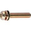 TRUSCO(トラスコ) ナベ頭組込ネジ クロメートP-4 サイズM4×12 125本入 B51-0412