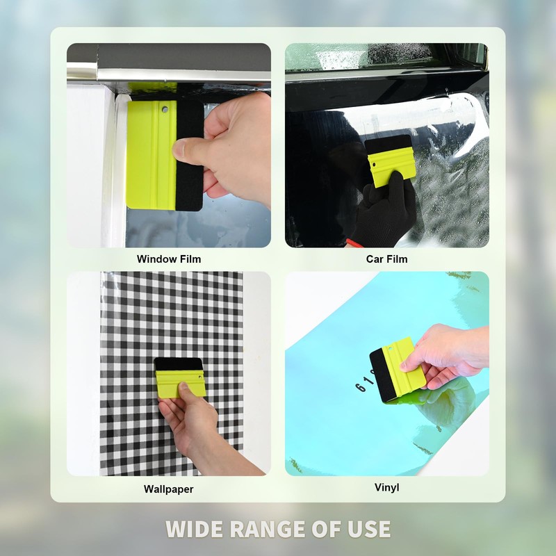 EHDIS Vinyl Wrap Squeegee Kit - 2pcs Felt Edge Squeegee