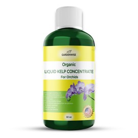 GARDENWISE Organic Premium Kelp Seaweed Concentrate: Fertilizer for Orchid Plants; Indoor Orchid Fertilizer - Orchid Food - Orchid Plant Food (32 OZ)