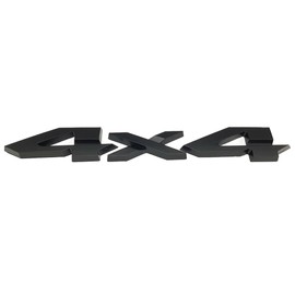 1Pc 4x4 Emblem Rear Tailgate Nameplate Letter Logo Badge 3D Decal Replacement for 2019-2026 1500 2500 3500 (Matte Black)