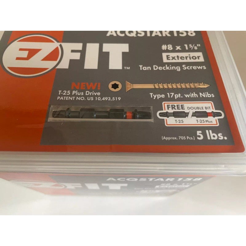 EzFit 5 lb Tub (705 Pcs) - EZFit Coated Tan