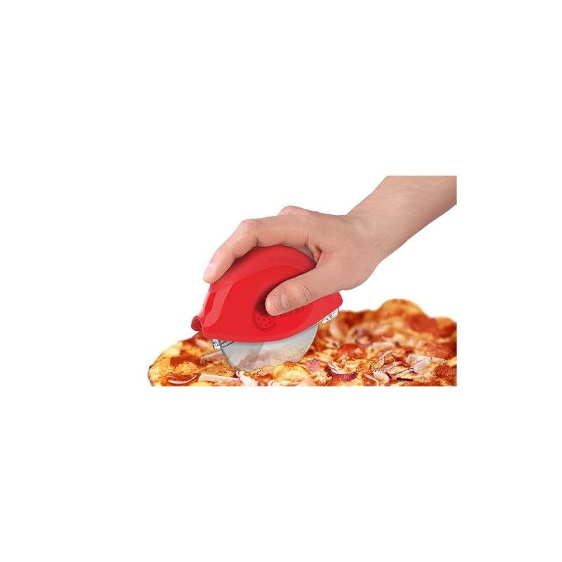 Prepara Premium Pizza Cutter, 4.62 Inch, Red