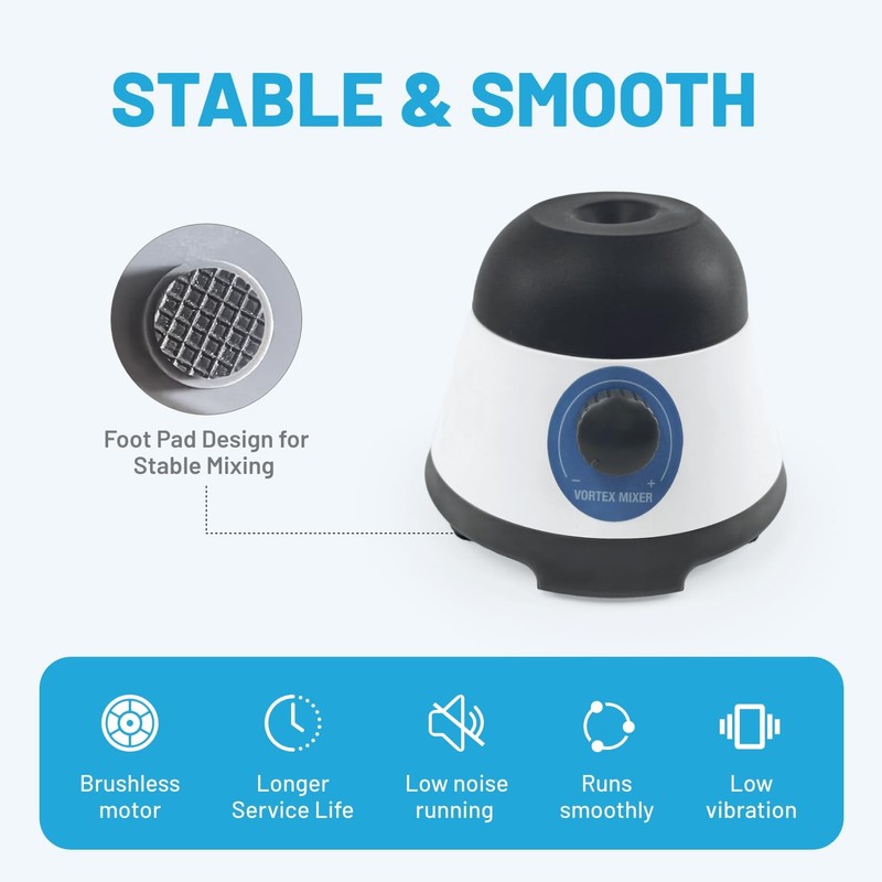 Mini Vortex Mixer with Touch Start Function, Lab Mixing, Nail