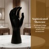 Black Mannequin Hand Ring Display Holder for Men Jewelry,Stable Hand