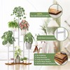 NQW 6 Tier Wood Metal Tall White Indoor Plant Stand