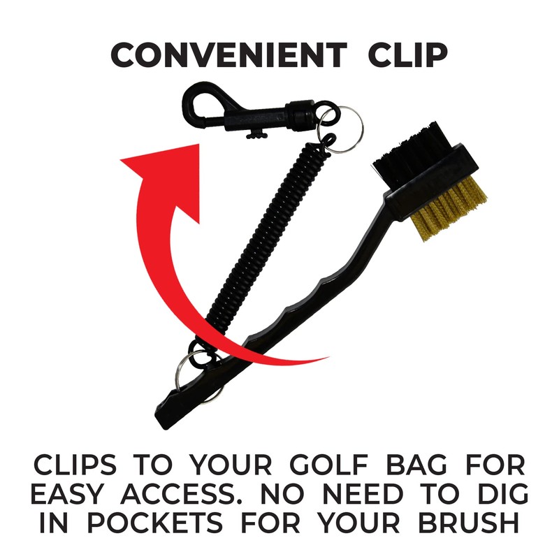 PrideSports Golf Club Cleaning Brush , Black