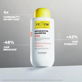 Yellow Professional Shampoo Reparador, con Bond Complex y Manteca de Cacao, 1000 ml