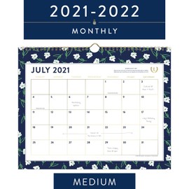 AT-A-GLANCE Academic Wall Calendar 2021-2022, Simplified by Emily Ley for AT-A-GLANCE, Monthly, 15" x 12", Medium, for School, Teacher, Student, Dogwood (EL61-707A)