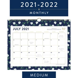 AT-A-GLANCE Academic Wall Calendar 2021-2022, Simplified by Emily Ley for AT-A-GLANCE, Monthly, 15" x 12", Medium, for School, Teacher, Student, Dogwood (EL61-707A)