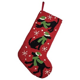 Peking Handicraft 31TG867MC Labrador Trio Hook Stocking, 12-inch Length