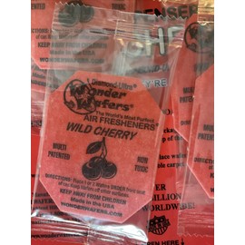 Wonder Wafers Individually Wrapped Car Freshener Wild Cherry Scent 15 Count