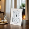 Happy Homewares Traditional 40th Anniversary Clock in White Epoxy with