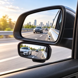 360° Adjustable Blind Spot Mirror for Cars – Wide-Angle Convex Rearview Mirror for Easier Lane Changes & Parking
