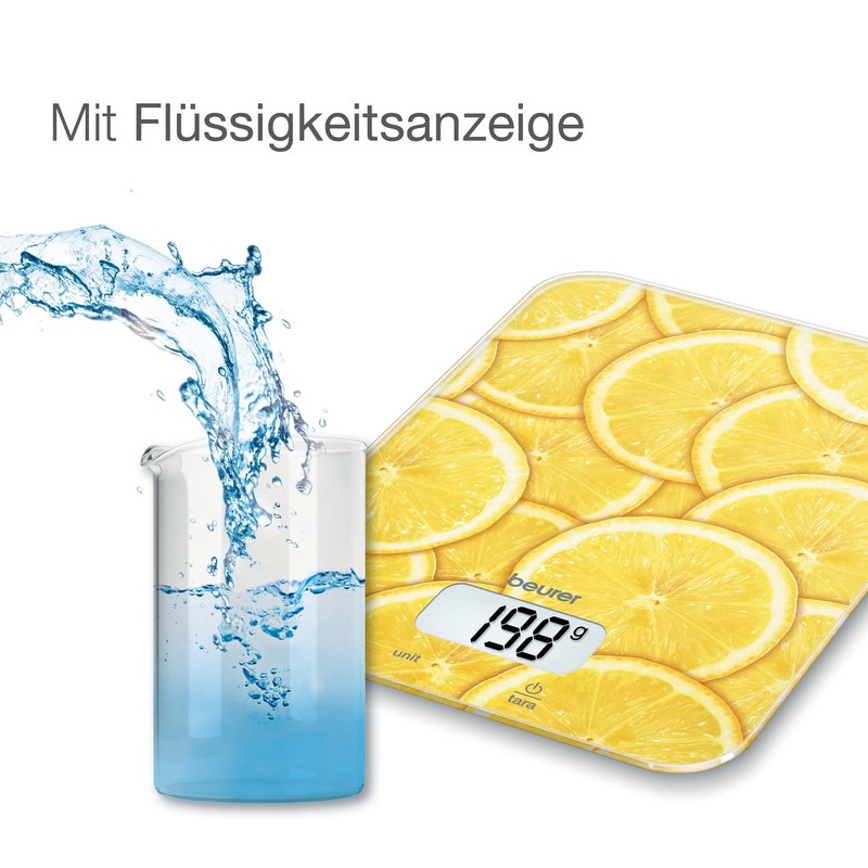 Beurer KS 19 slate kitchen scale, glass