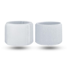 Achilles Tendonitis Brace, 2 Pairs Adjustable Achilles Compression Support Strap Wraps for Men Women, Elastic Ankle Achillies Tendon Brace for Sprains, Achilles Pain, Sports Running Cycling (White)