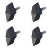 cyclingcolors 4x Wing Screw M4 x 30 Star Screw Star Head Star Grip Plastic with Threaded Bolts Steel Clamping Knob Thread T-shape