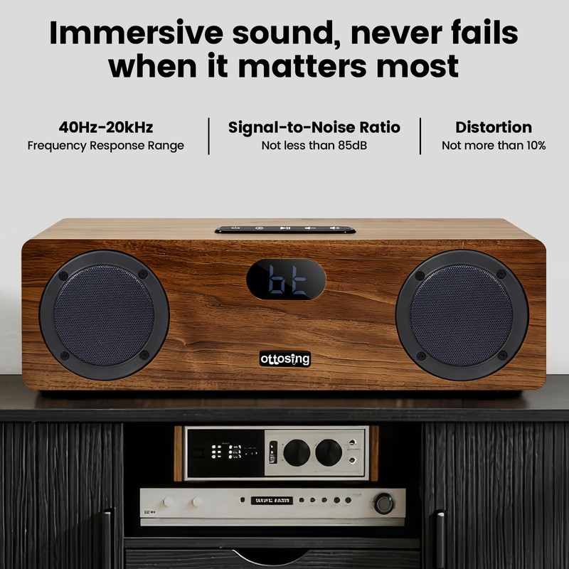ottosing Bluetooth TV Speakers, 2.0 Sound Bar for Smart TV