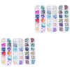 FOMIYES 2sets Unique Nail Art Shell Flakes Glitter Patch Set