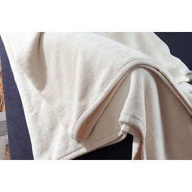 DownTown Company 100% Organic Cotton Granny Blanket, Certified Organic