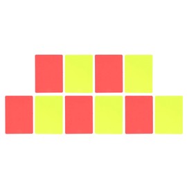 VGEBY Referee Cards, 5 Set Sports Football Referee Red and Yellow Card Set Sports Referee Kit Soccer Warning and Ejection Cards