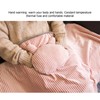 USB Heated Blanket Pink 5V High Safety Soft Polyester Fiber